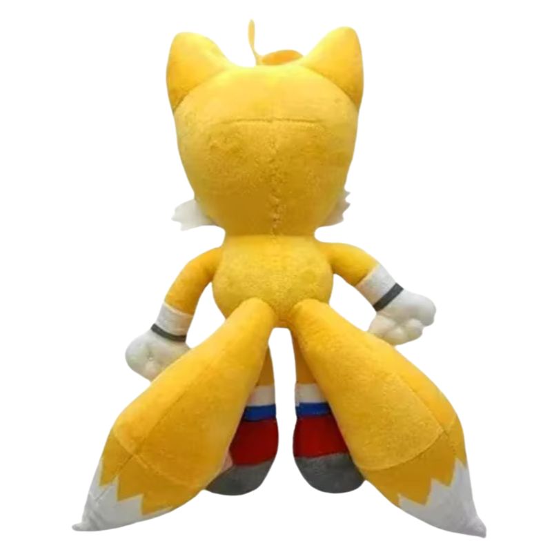 A cute Miles Tails the Fox plush with his signature twin tails and friendly smile, perfect for any Sonic fan.