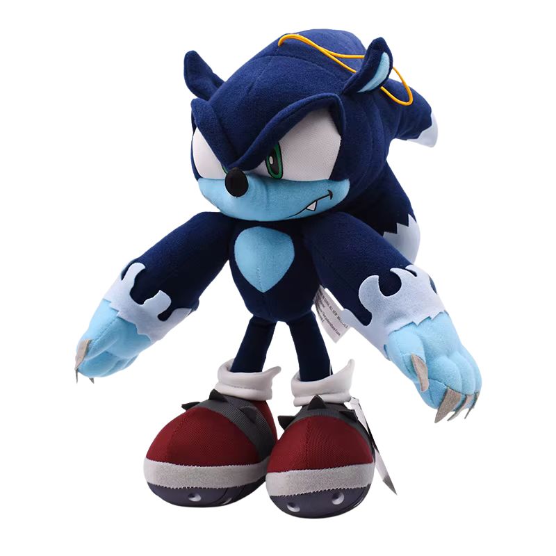30cm soft and cuddly plush doll of Shadow the Hedgehog, perfect for Sonic fans, collectors, and kids.