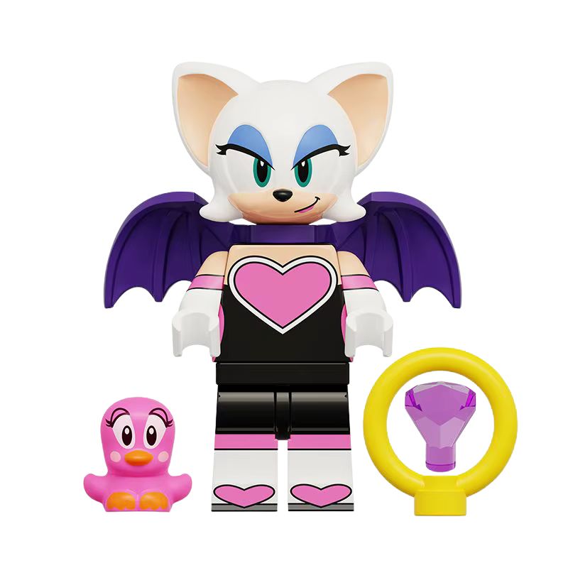 Sonic 3 Q-version toy collection with Sonic, Shadow, and Tails figure dolls, fun assembling toys for kids, perfect as birthday gifts and collectibles.