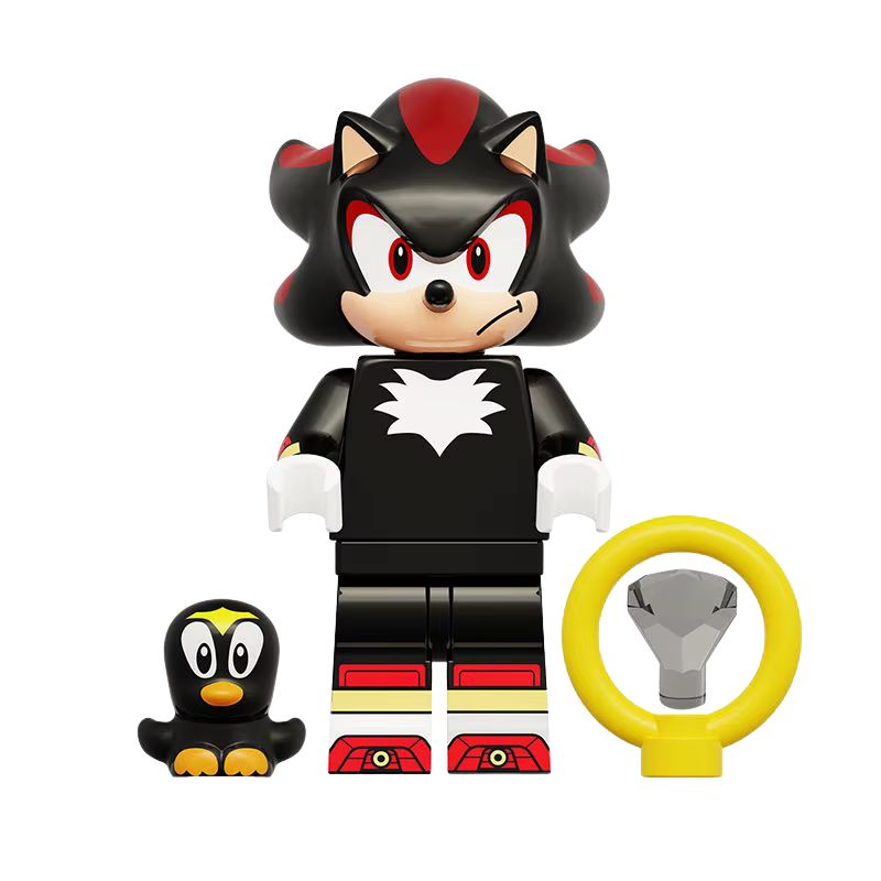 Sonic 3 collectible Q-version figure set with Sonic, Shadow