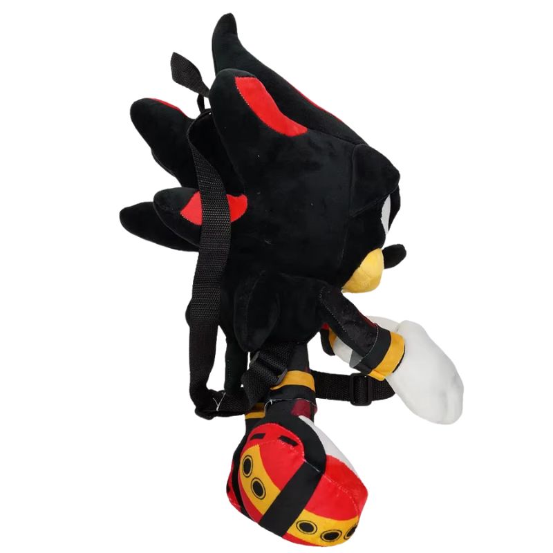 40cm Sonic plush bag with Shadow the Hedgehog, soft stuffed toy, ideal for kids’ playtime and as a birthday gift.