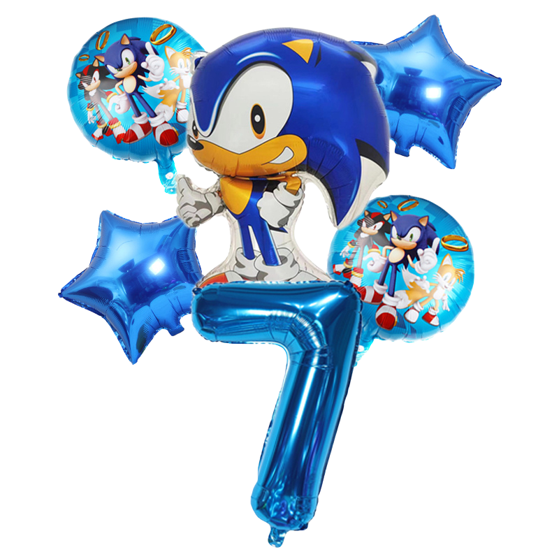 A Sonic the Hedgehog balloon, perfect for decorating parties or adding a Sonic touch to your celebration. Features high-quality artwork and vibrant colors.