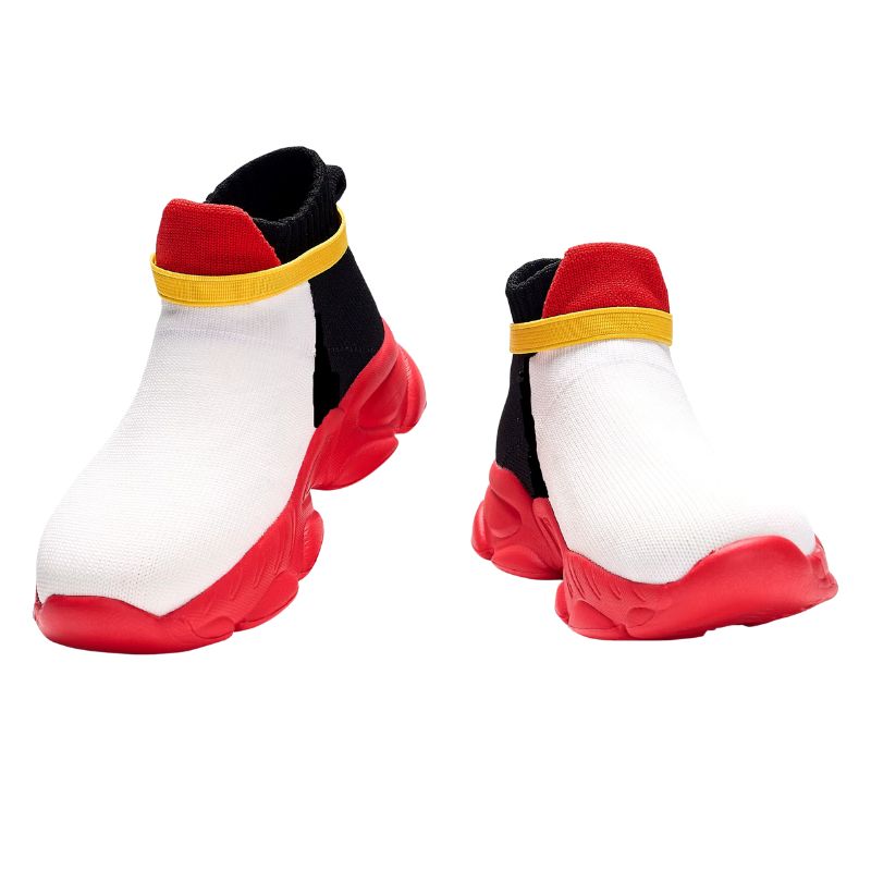 Sonic Shadow Air Glide Shoes, equipped with air jets to float above the ground, offering a futuristic design and enhanced movement for active kids.