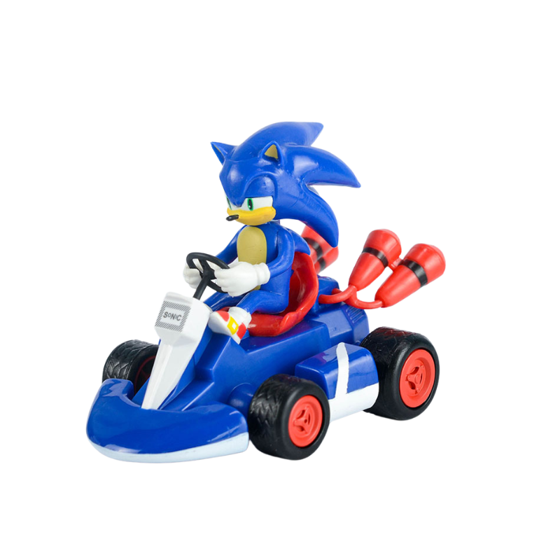 A detailed Sonic the Hedgehog figurine, perfect for collectors and fans. Capture the iconic character in a dynamic pose for display or play.