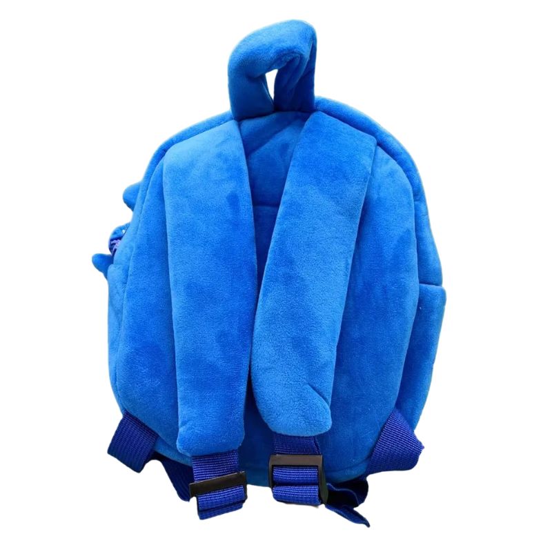 Adorable Sonic the Hedgehog plush backpack, designed for kids, with a soft, huggable Sonic character perfect for carrying small items.