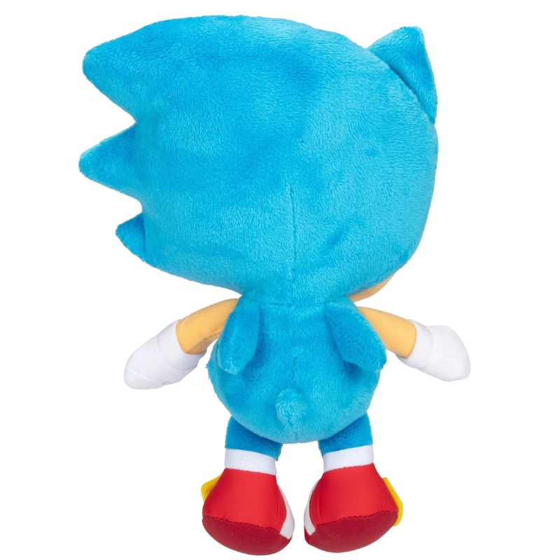 A vibrant Sonic the Hedgehog plush in sky-inspired colors, blending blue and white for a dreamy look.