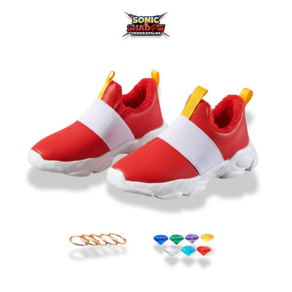 Sonic Winter Sneakers – Chaos Emeralds & Rings Edition