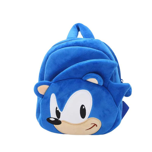 Soft and cuddly Sonic Plush Backpack for kids, featuring a huggable Sonic the Hedgehog design, perfect for carrying books and toys.



